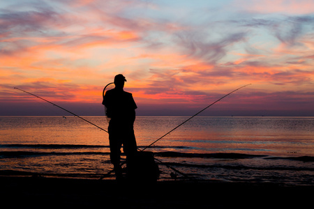 钓鱼在黎明