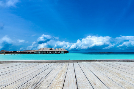 完美的热带岛屿天堂海滩马尔代夫