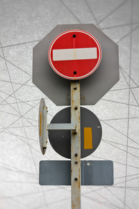 交通标志安全运输抽象线路背景图片
