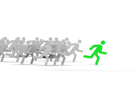 竞争的领先者照片