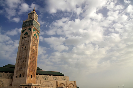清真寺在卡萨布兰卡，摩洛哥哈桑二世