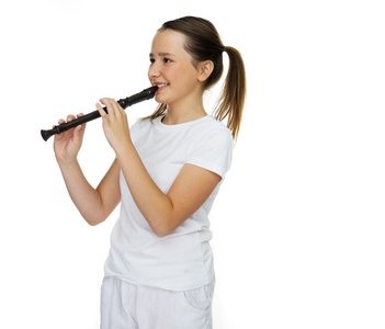 吹笛子的古装美女图片大全