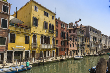 运河查看威尼斯，意大利
