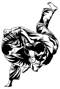 柔道的斗争照片