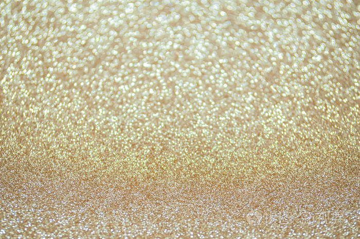 离焦模糊抽象的淡金黄色灯光背景