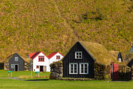 村庄 skougar。冰岛