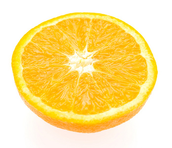 橙白色上孤立