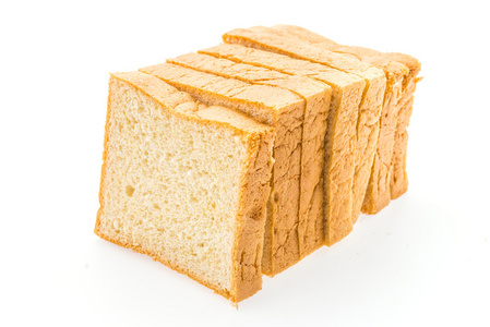 面包上白色隔离