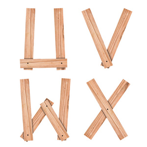 字母表字母 u v w x 从木板与剪切路径