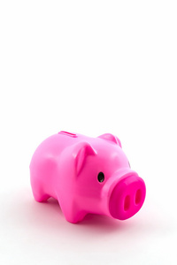 粉红色的小猪银行储蓄