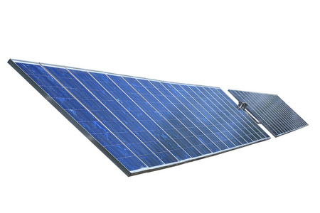 孤立的太阳能电池板