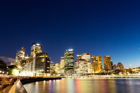 傍晚时分的悉尼城市景观图片