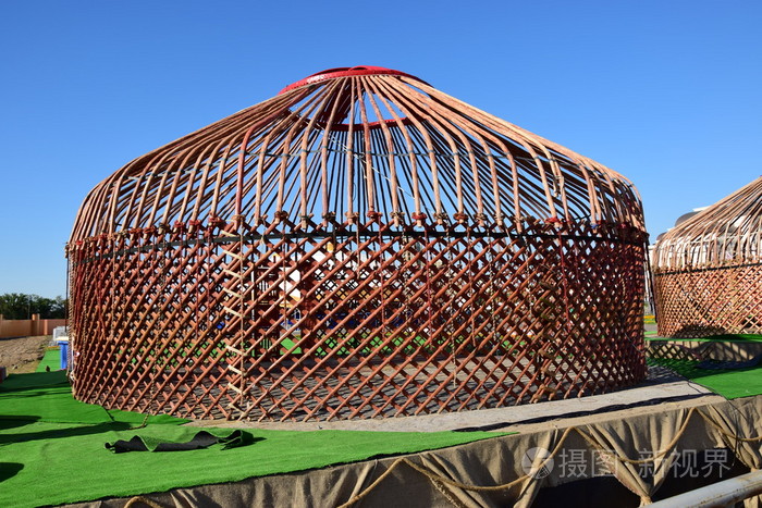 哈萨克毡房木制框架