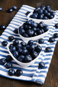 美味的蓝莓对表特写