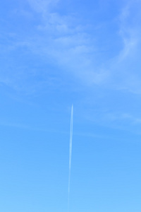 飞机在蓝天上