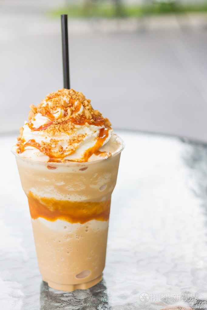 咖啡焦糖冰沙