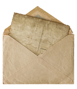 复古风格张贴邮件信封与信明信片