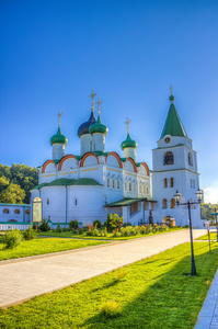 俄罗斯 pechersky 提升修道院在下诺夫哥罗德