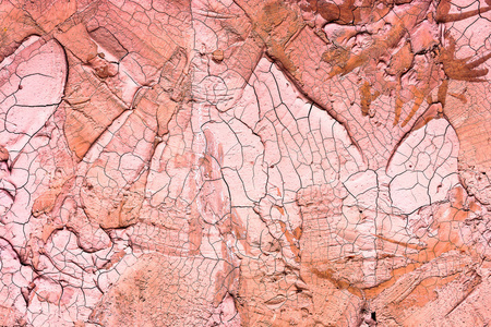 古董破解粉红色的混凝土墙体的背景图像