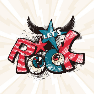 垃圾摇滚海报照片