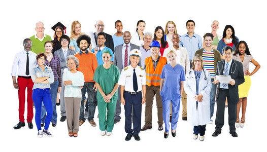 多民族的多元混合的职业人照片