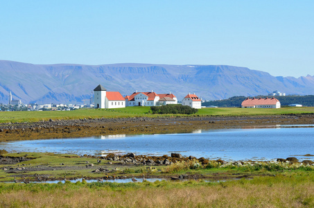 View of Reykjavik, the Lutheran Church Hallgrmskirkja