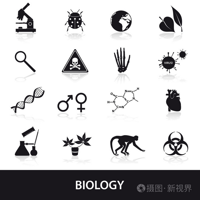 生物学图标设置 eps10