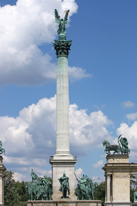 英雄广场地标匈牙利首都布达佩斯
