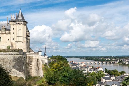 Saumur Maine和Loire部门城堡法国