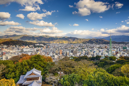 松山，日本城市景观