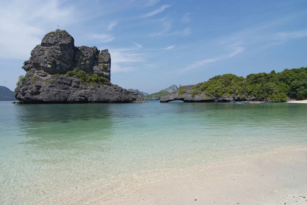 美丽的风景，与热带海洋和岛屿