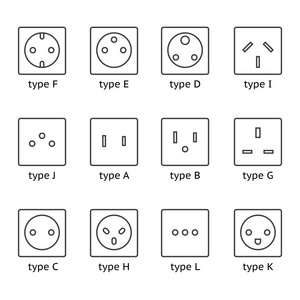 不同类型电源套接字设置
