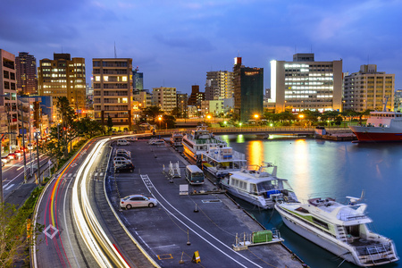 那霸，冲绳，日本城市景观