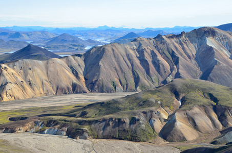 冰岛，landmannalaugar，riolit 山