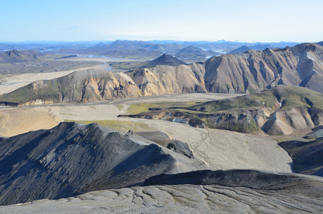 冰岛，landmannalaugar，riolit 山