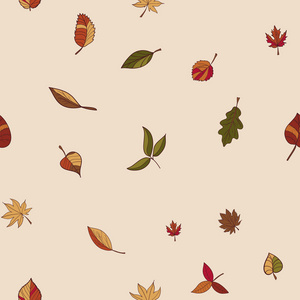 秋天的叶子的模式