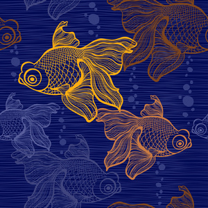 zlat rybky vzor