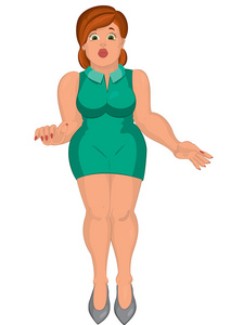 胖女人卡通图片