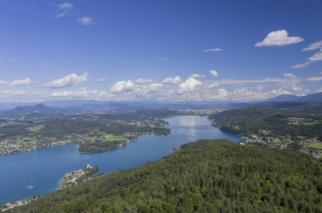 worthersee 湖的全景视图