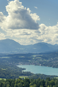 worthersee 湖的全景视图