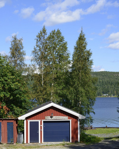 瑞典湖畔图片