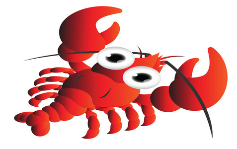 红虾卡通