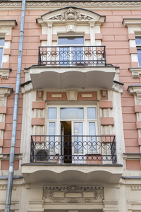 莫斯科，俄罗斯，在 2014 年 9 月 9 日。典型的建筑细节莫斯科的老房子