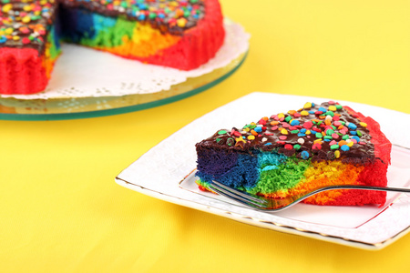美味的彩虹蛋糕