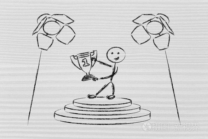 成功的聚光灯是第一(男性版本)