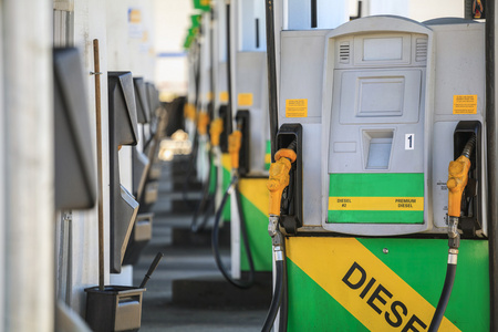 Dse der Kraftstoffpumpe auf Tankstelle