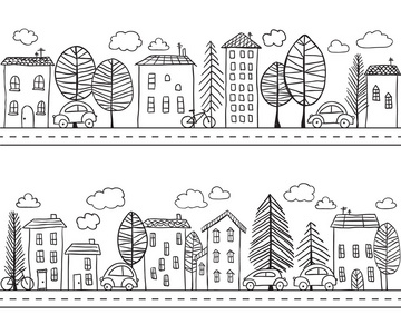 涂鸦的房子图片-涂鸦的房子素材-涂鸦的房子插画-摄图新视界