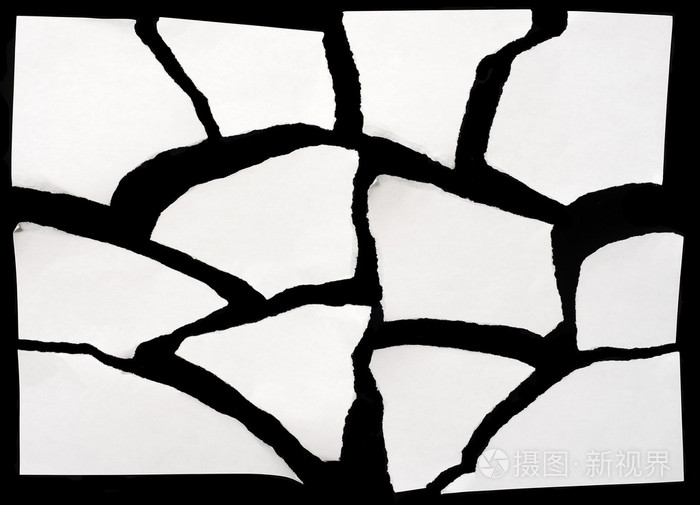 组的白撕碎的纸片