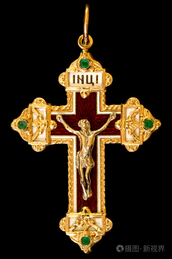 基督教的金色十字架