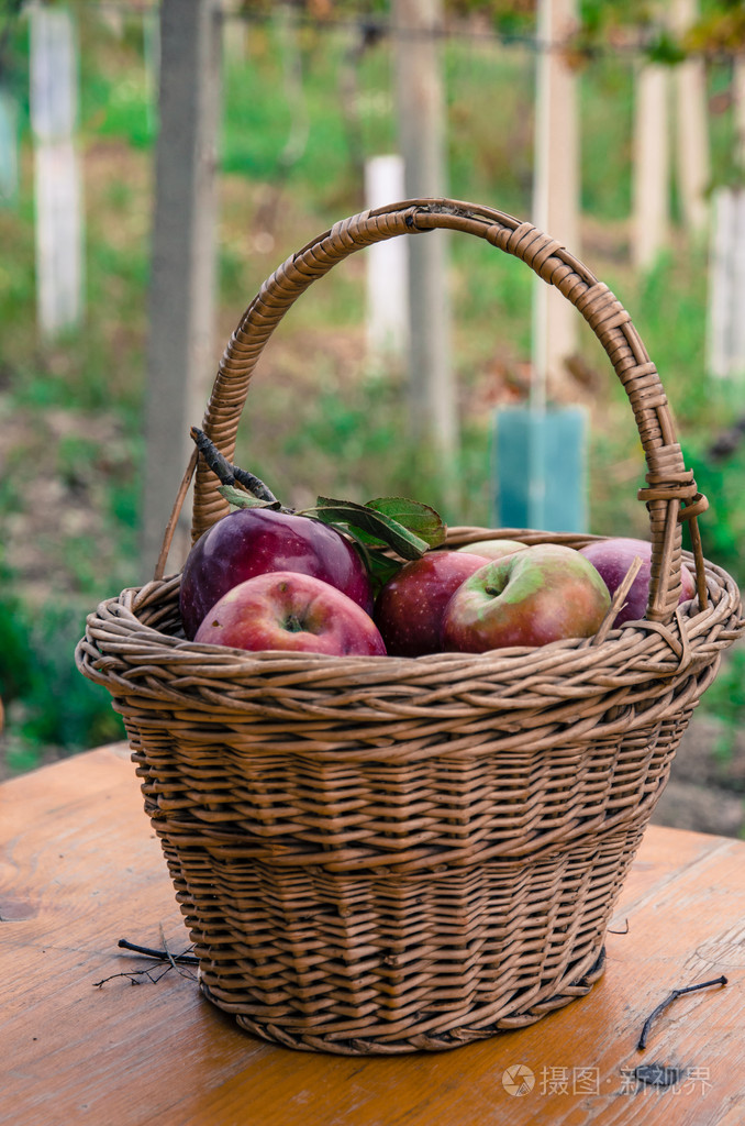 在篮子里的苹果
